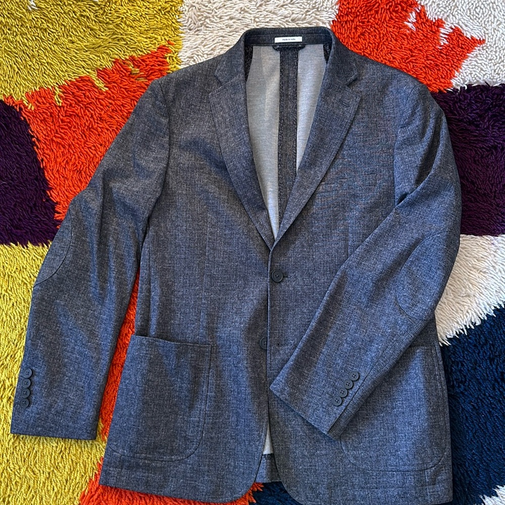 Textured Grey Blazer, 40R